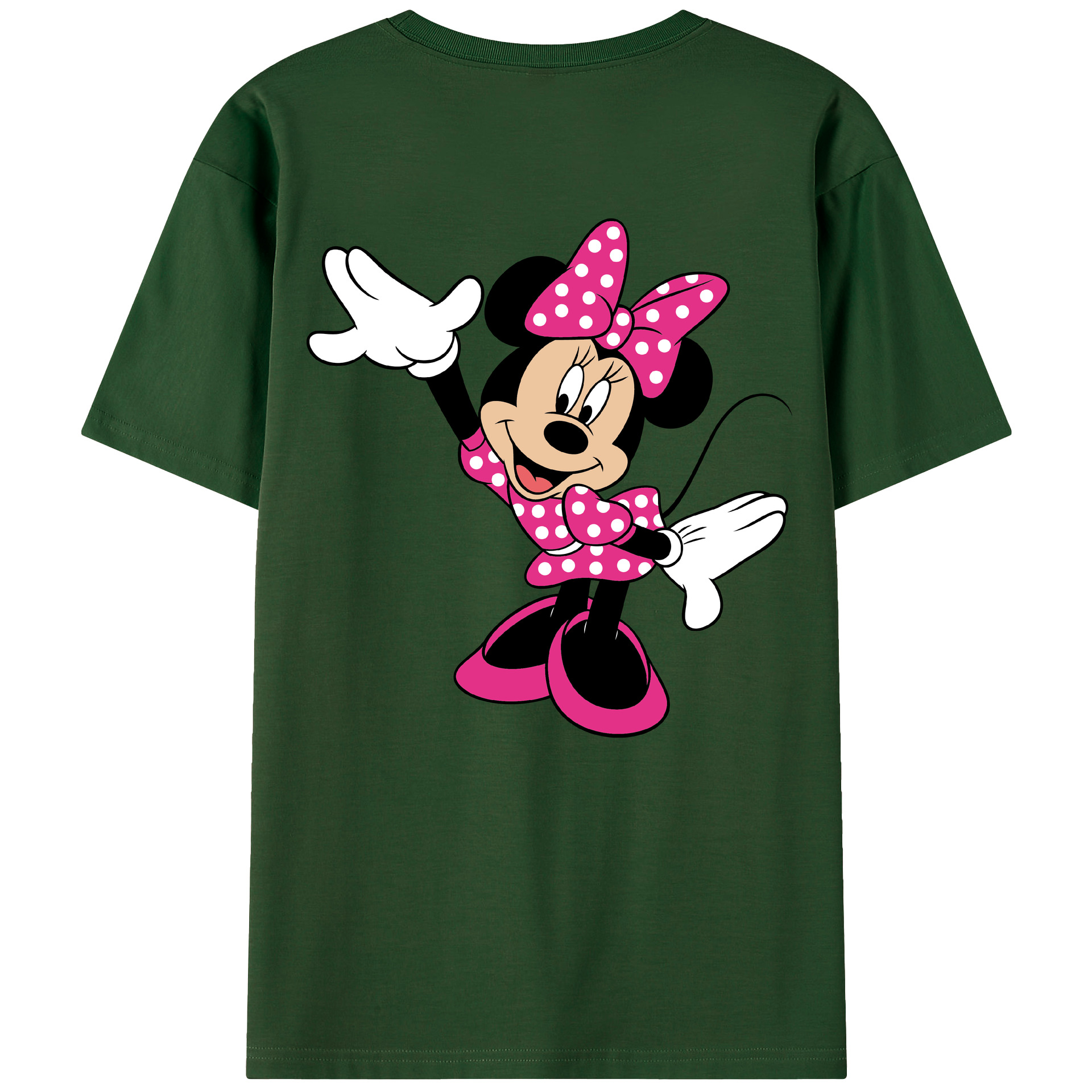 （画像用） ミッキーマウス Mickey Mouse 綿100％半袖Tシャツ（背面プリント）